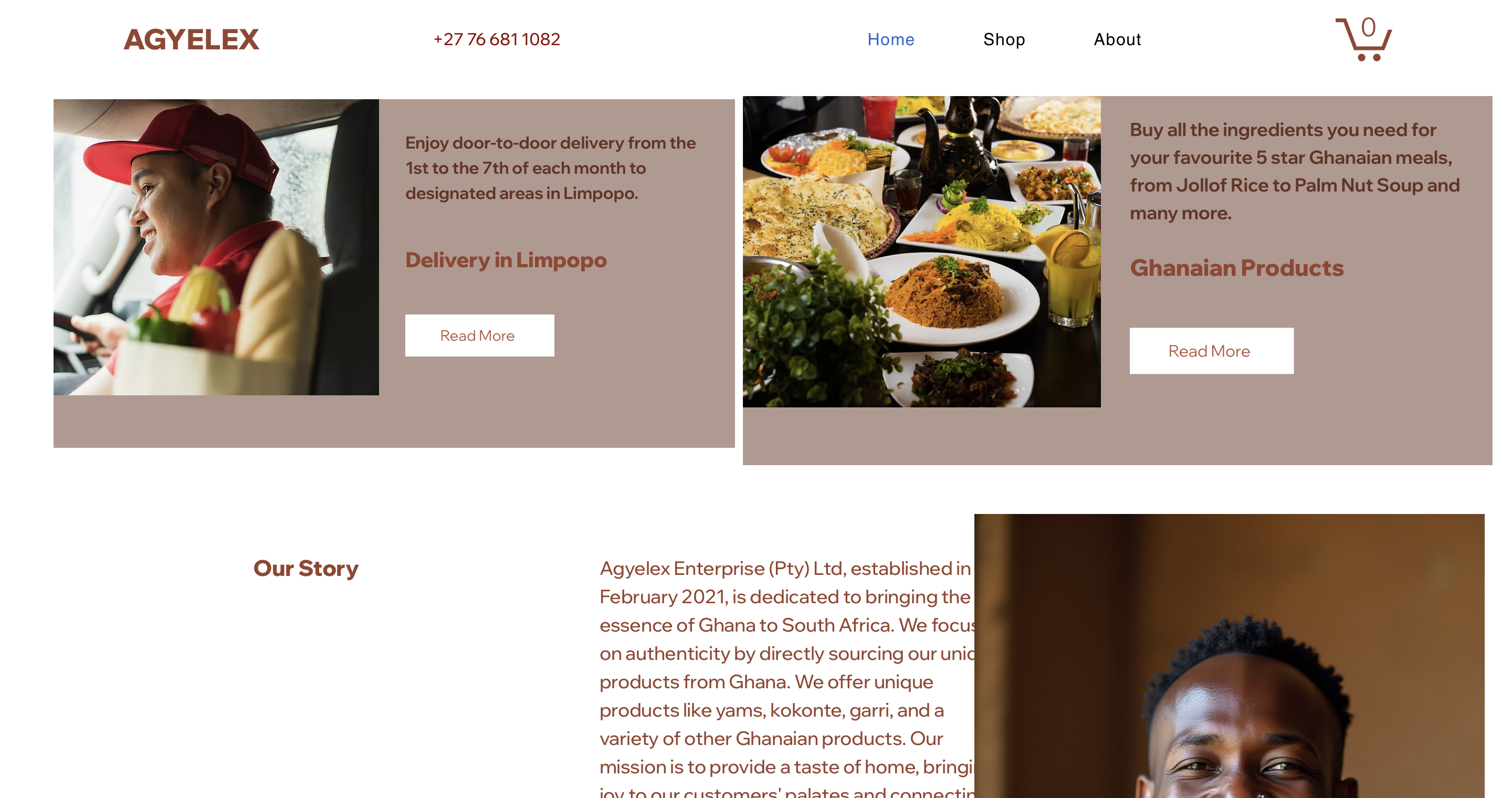 Website for Agyelex Enterprises